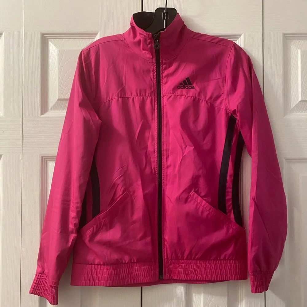 Adidas Pink Women’s XS Jacket Windbreaker - Picture 1 of 10